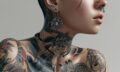 PESSOA CHEIA DE TATUAGENS E PIERCINGS HORRIVEIS